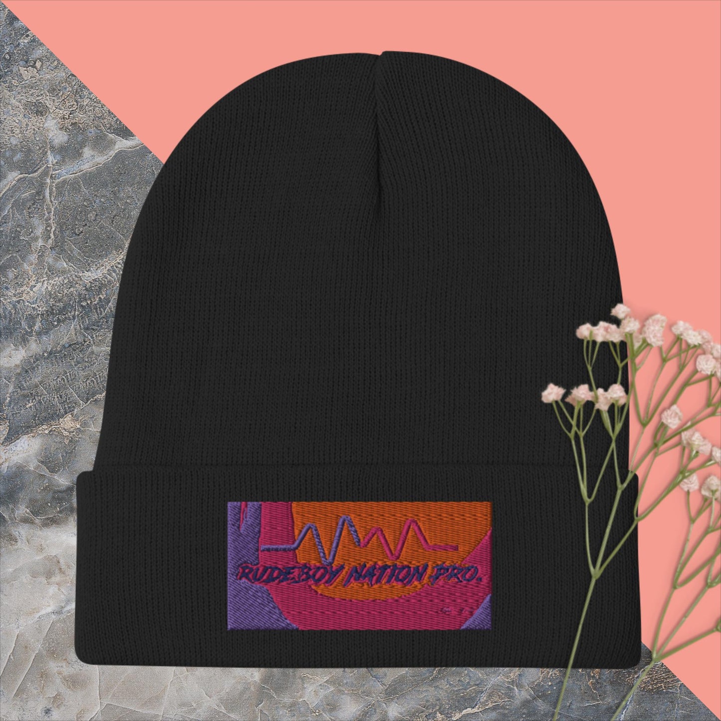 Rudeboy Nation Pro. Embroidered Beanie