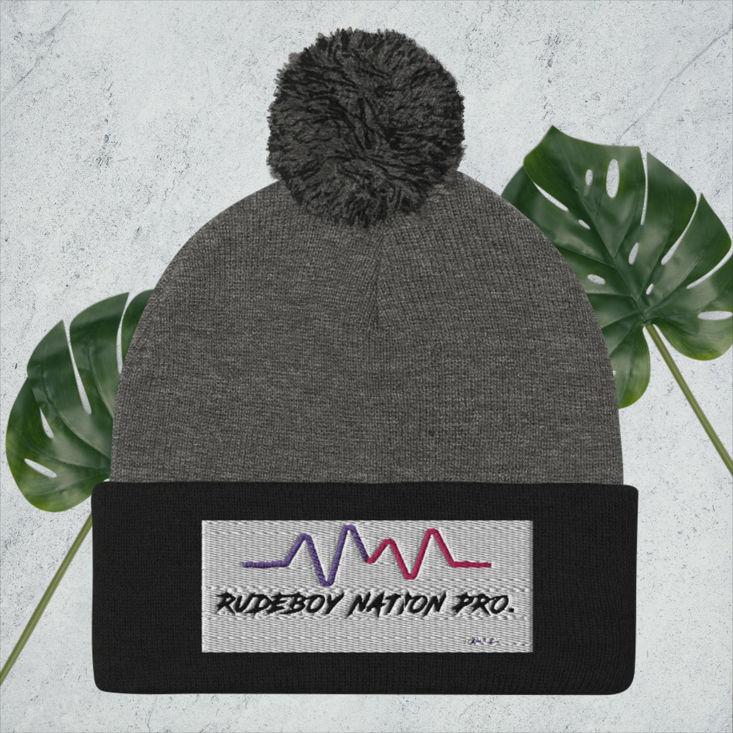 Rudeboy Nation Pro. Pom-Pom Beanie