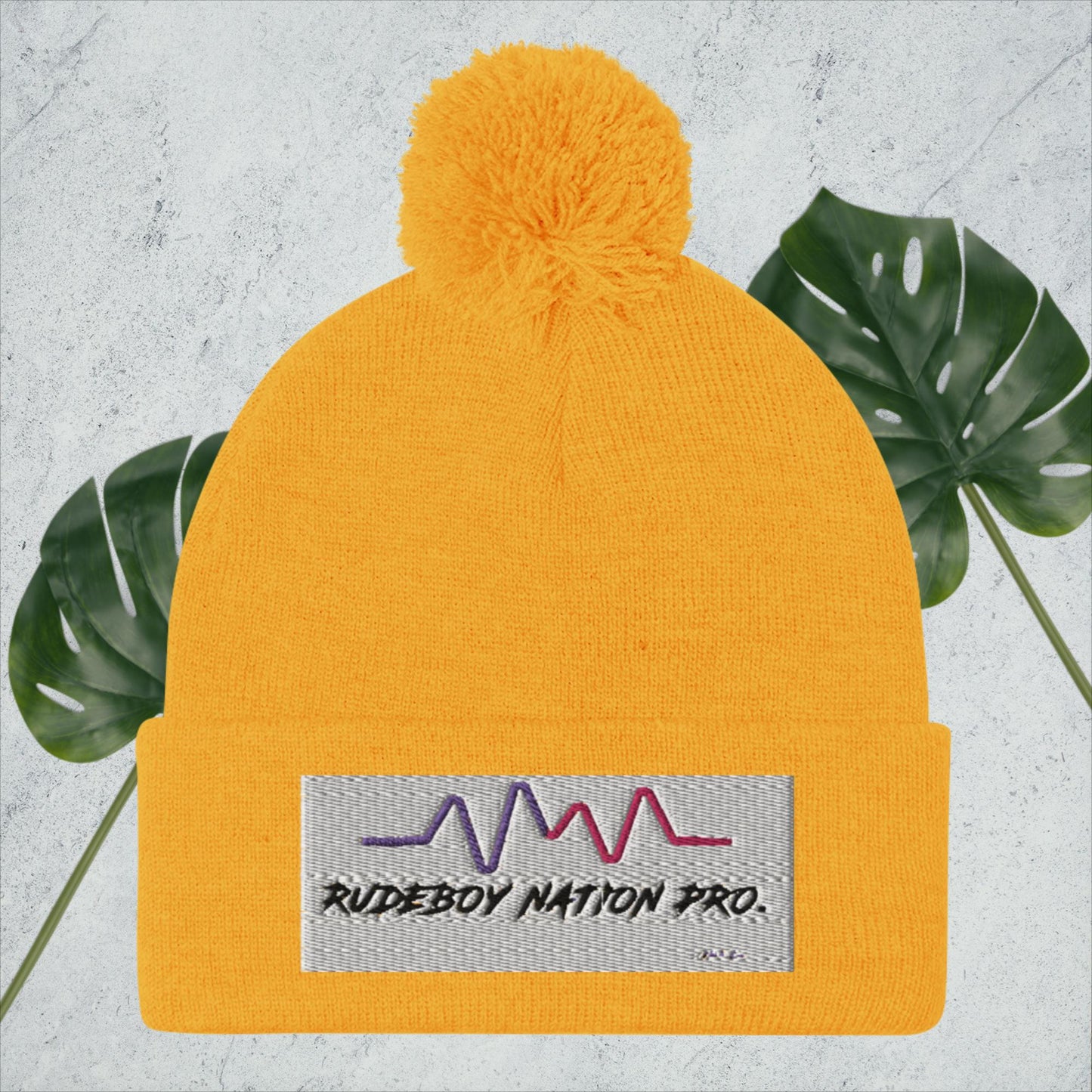 Rudeboy Nation Pro. Pom-Pom Beanie