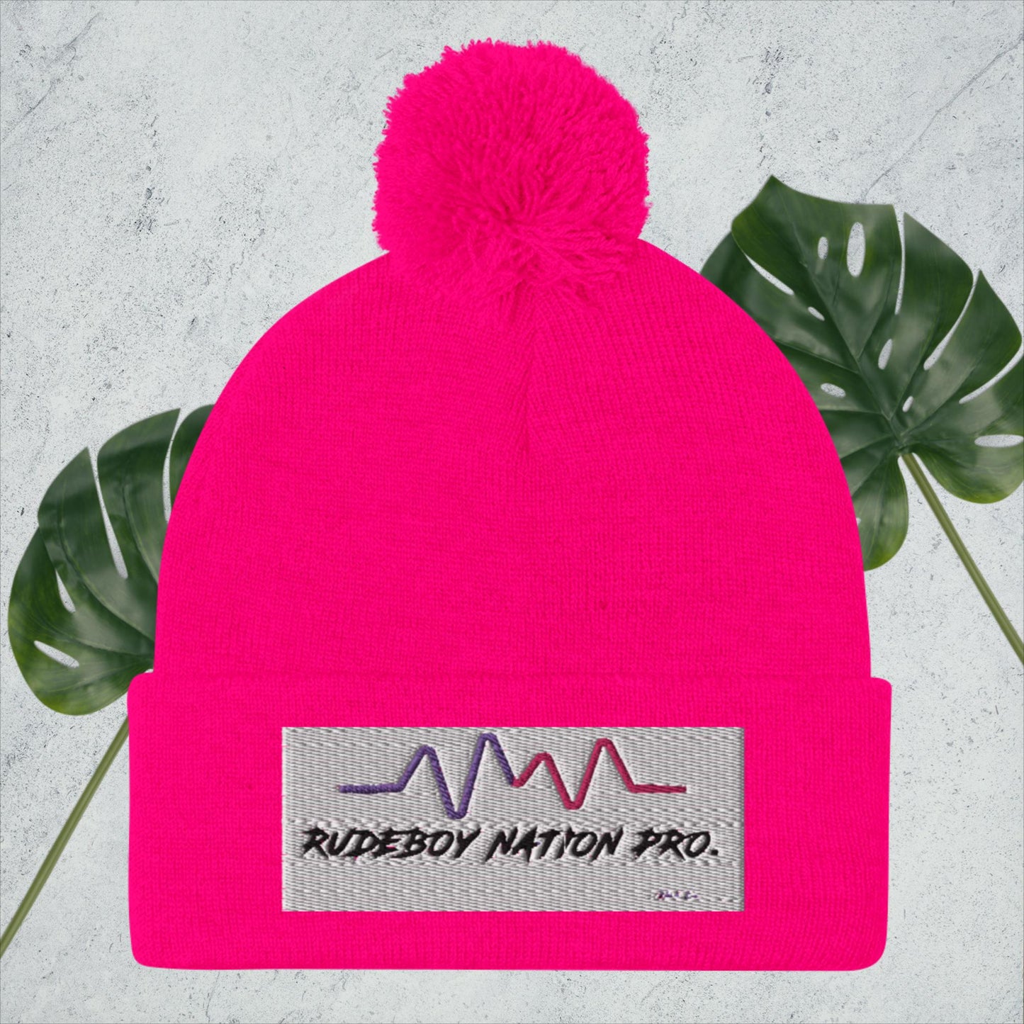 Rudeboy Nation Pro. Pom-Pom Beanie