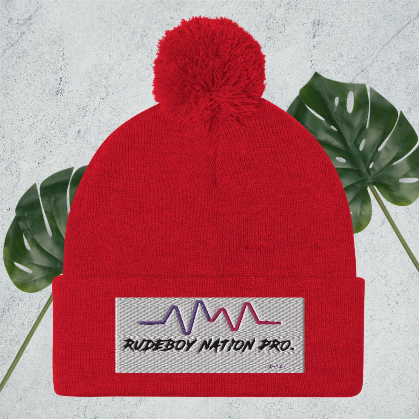 Rudeboy Nation Pro. Pom-Pom Beanie