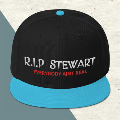 "R.I.P Stewart" Snapback Hat