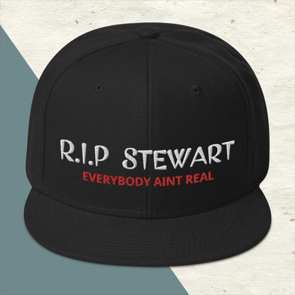 "R.I.P Stewart" Snapback Hat