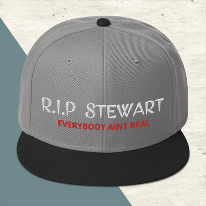 "R.I.P Stewart" Snapback Hat