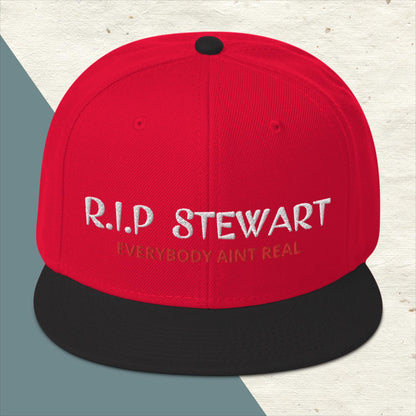 "R.I.P Stewart" Snapback Hat