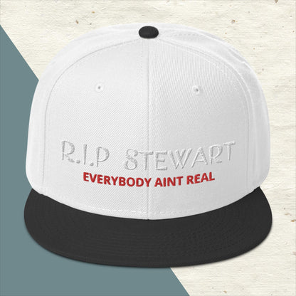 "R.I.P Stewart" Snapback Hat