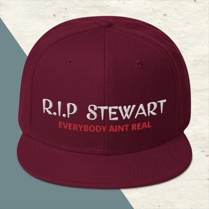 "R.I.P Stewart" Snapback Hat