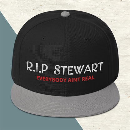 "R.I.P Stewart" Snapback Hat