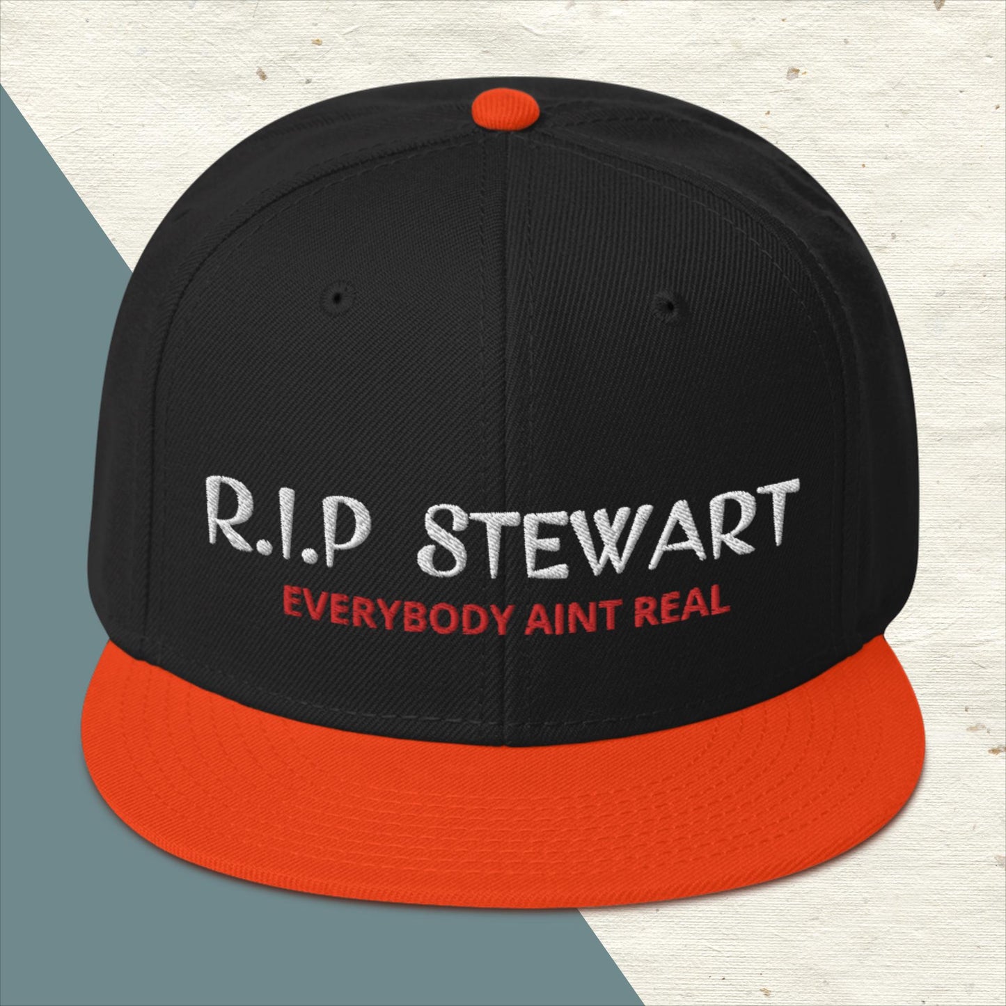 "R.I.P Stewart" Snapback Hat