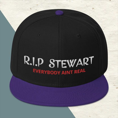 "R.I.P Stewart" Snapback Hat