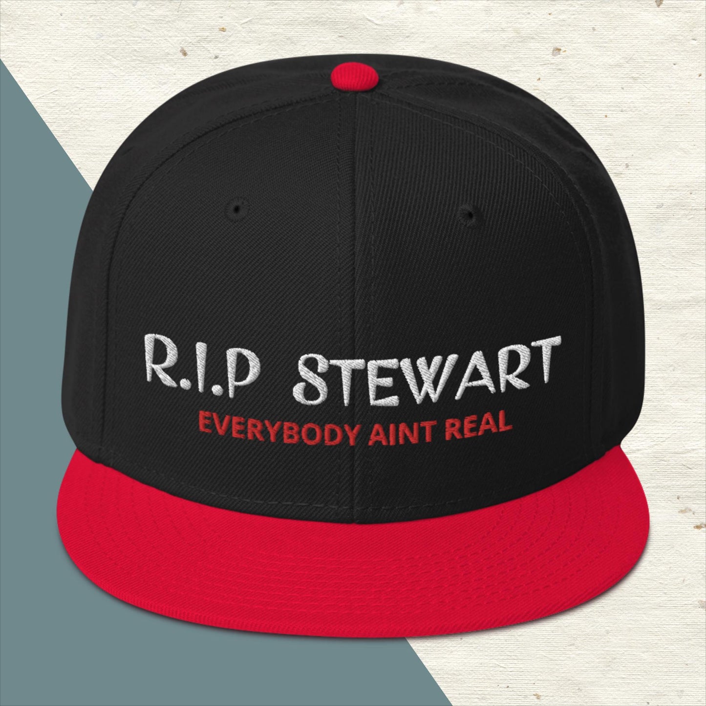 "R.I.P Stewart" Snapback Hat