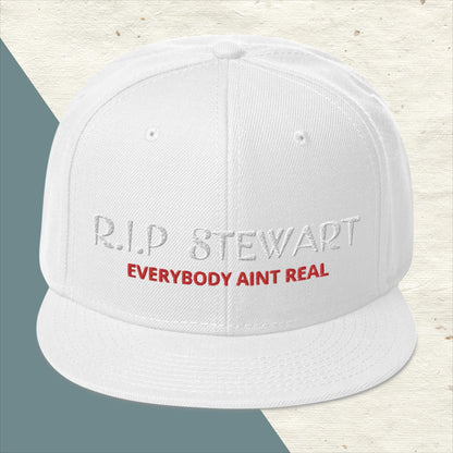 "R.I.P Stewart" Snapback Hat